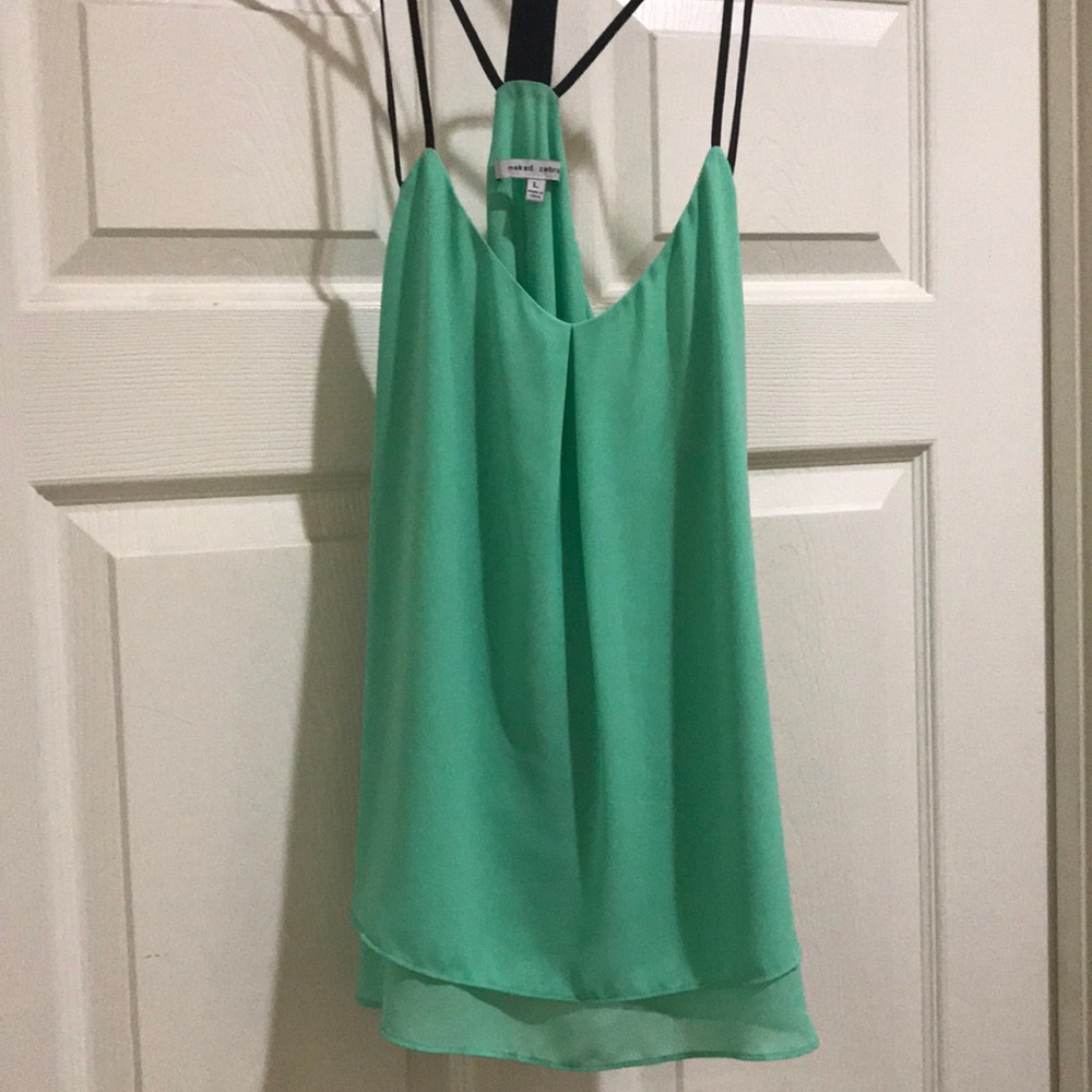Mint green racer back tank from #nakedzebra